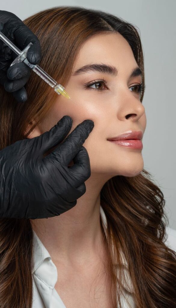 Dermal filler injection for facial contouring